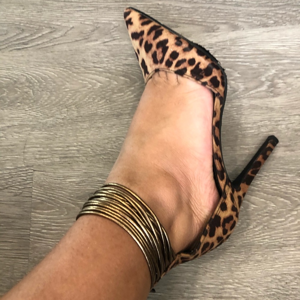Leopard high heels